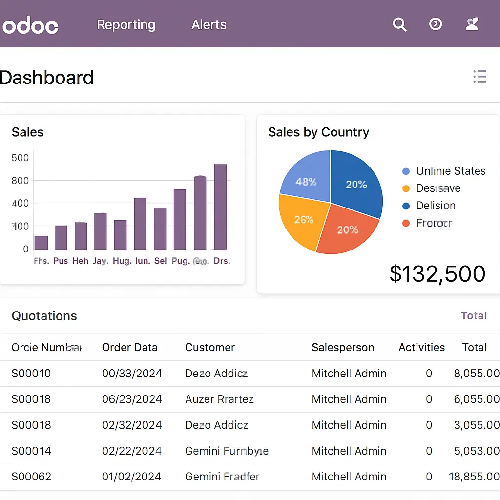 Odoo Revenue Dashboard