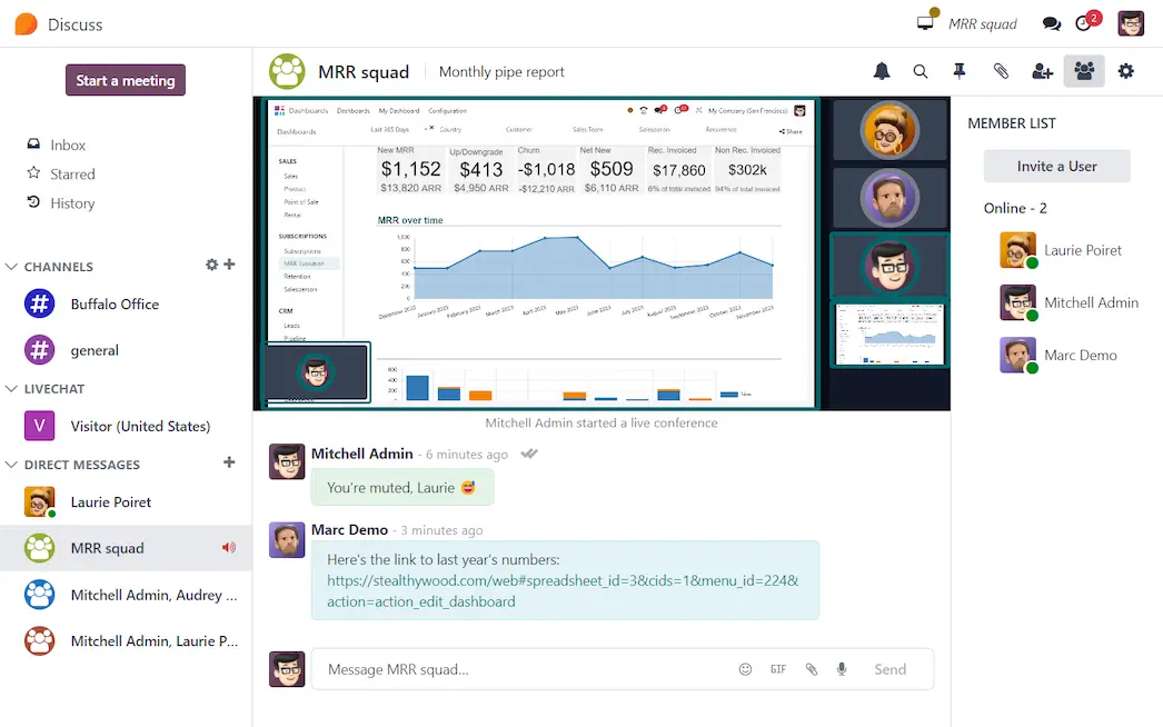 Odoo Discuss App