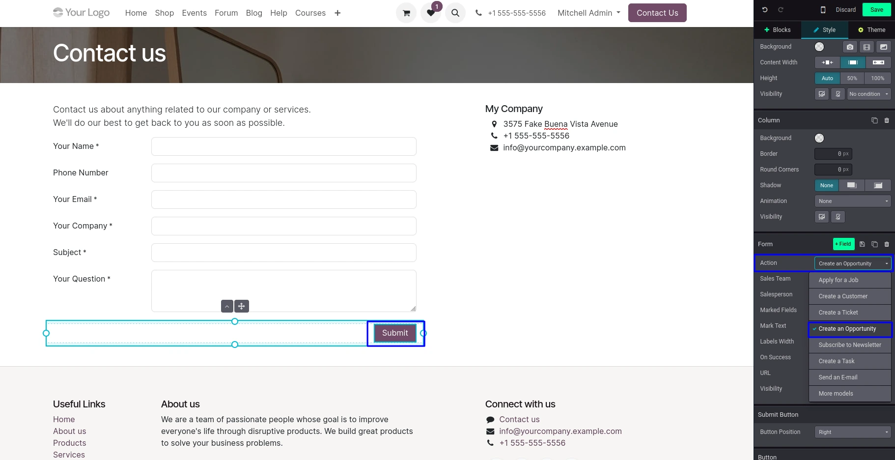 Create CRM Leads